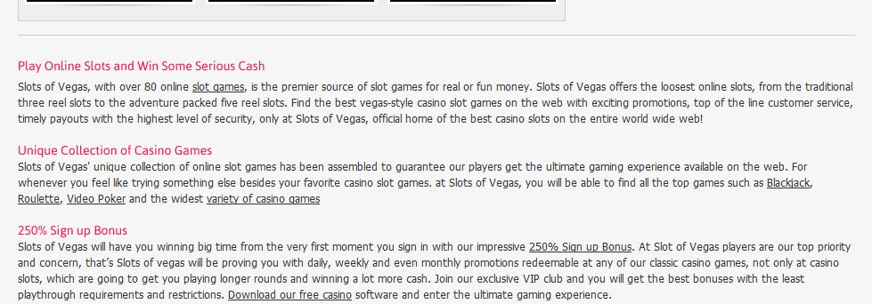 Slots of Vegas Casino Bonuses Codes 6